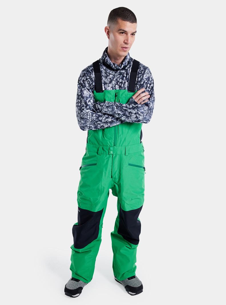 Burton Reserve GORE‑TEX 2L Latzhose Herren Grün Schwarz | 250-TCAKHZ
