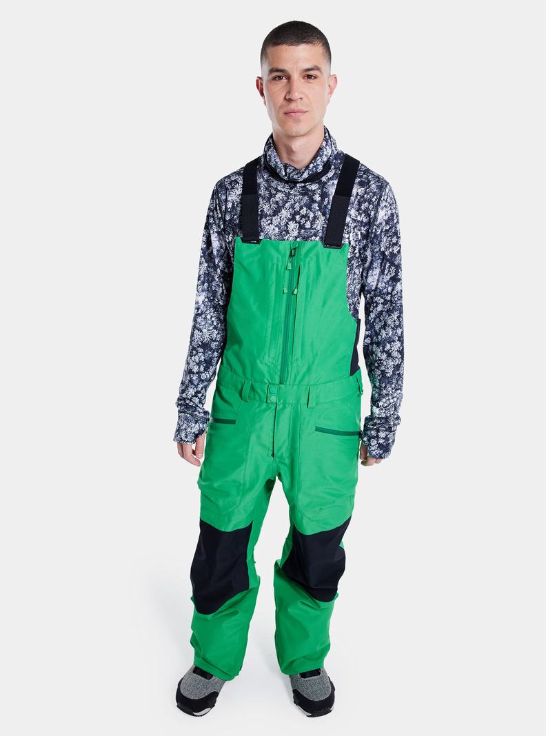 Burton Reserve GORE‑TEX 2L Latzhose Herren Grün Schwarz | 250-TCAKHZ