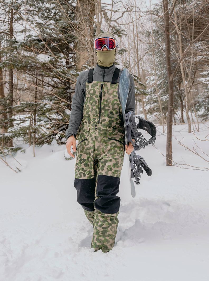 Burton Reserve GORE‑TEX 2L Latzhose Herren Camouflage Schwarz | 971-FYEBPZ