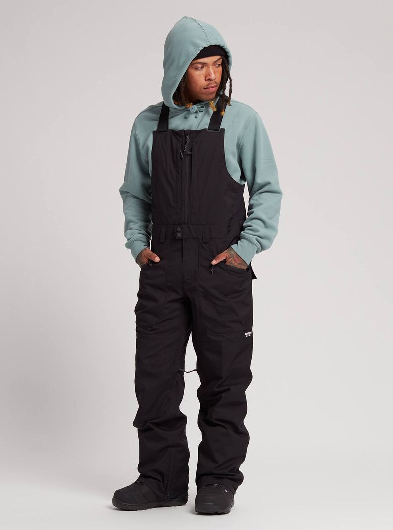 Burton Reserve (Hohe) Latzhose Herren Schwarz | 740-JLHNMA