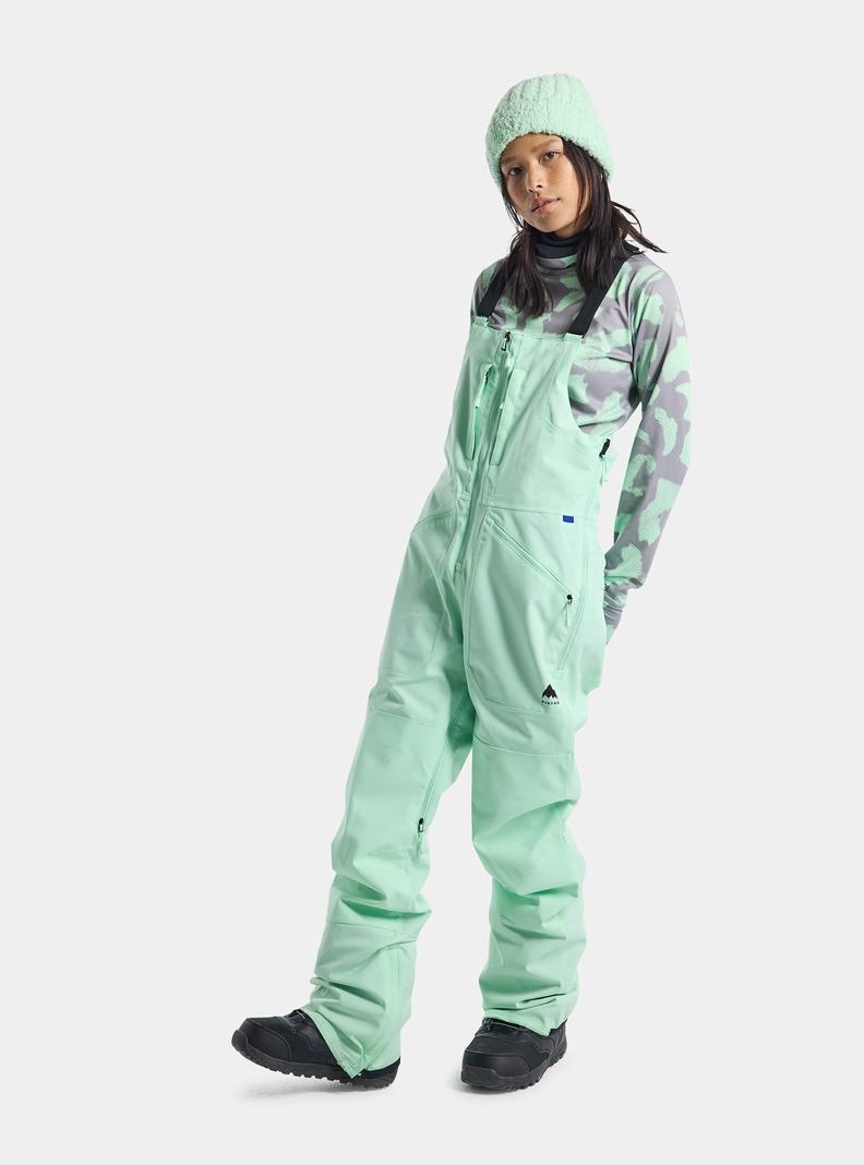 Burton Reserve Stretch 2L Latzhose Damen Grün | 028-AEJLNQ