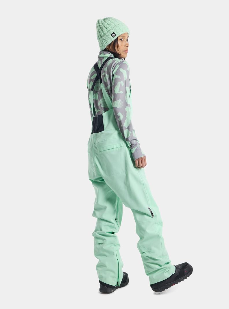 Burton Reserve Stretch 2L Latzhose Damen Grün | 028-AEJLNQ
