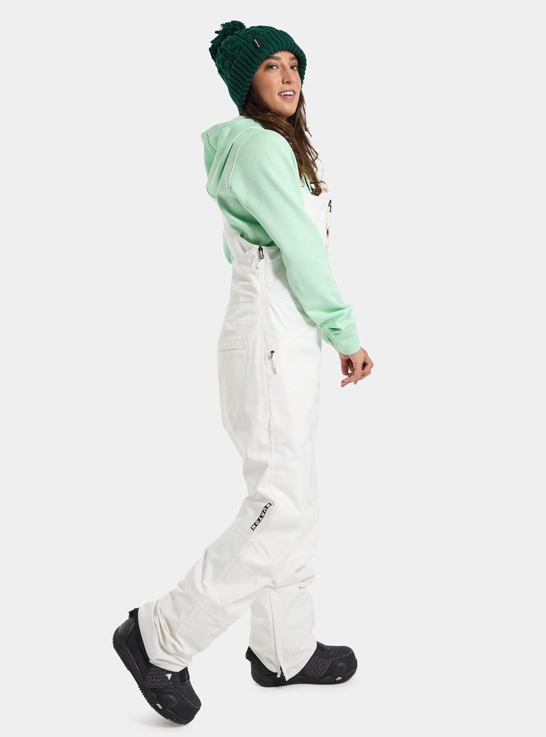 Burton Reserve Stretch 2L Latzhose Damen Weiß | 093-UPAKBI