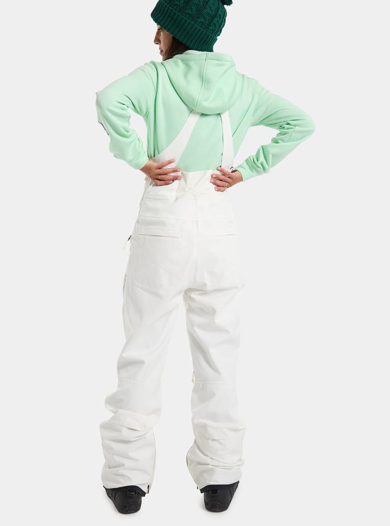 Burton Reserve Stretch 2L Latzhose Damen Weiß | 093-UPAKBI