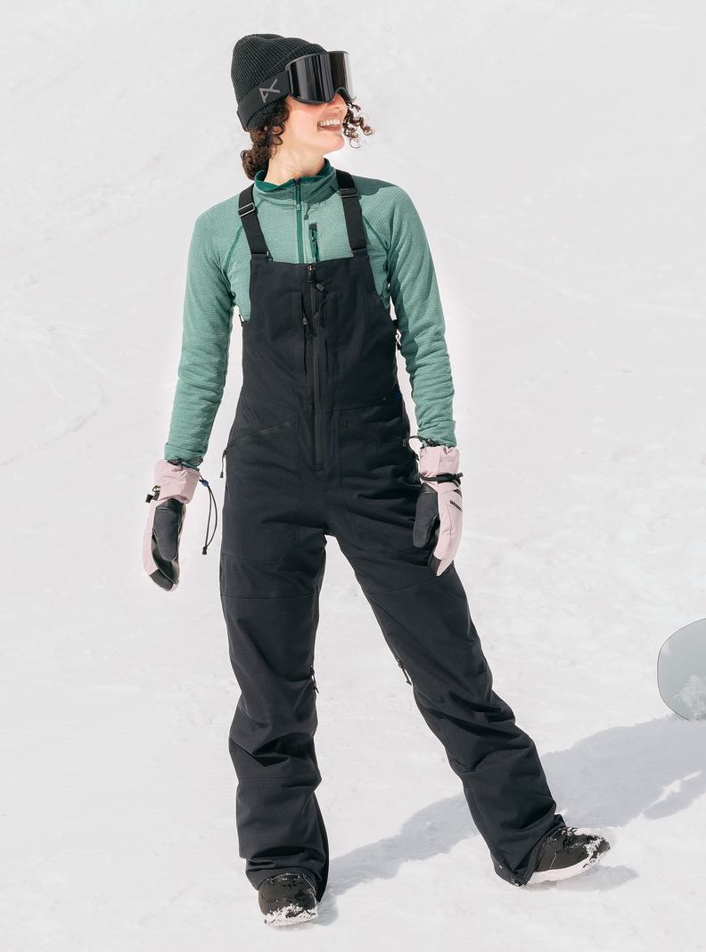 Burton Reserve Stretch 2L Latzhose Damen Schwarz | 439-MGNHKE