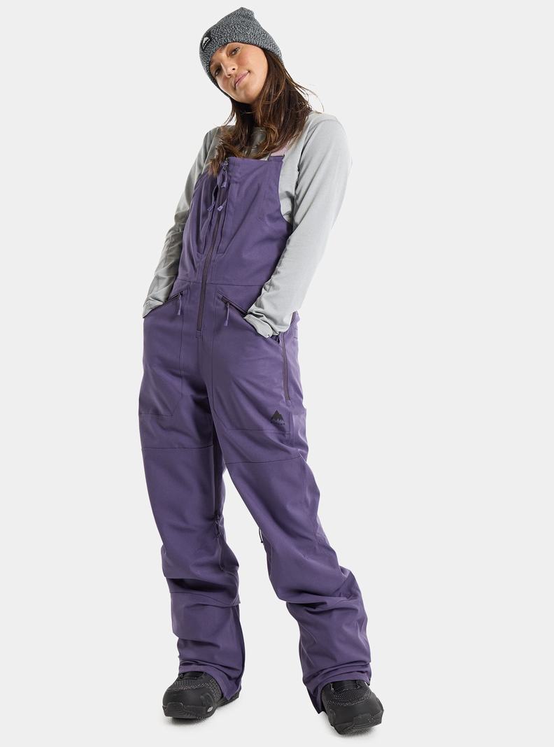 Burton Reserve Stretch 2L Latzhose Damen Lila | 846-WZXAYJ