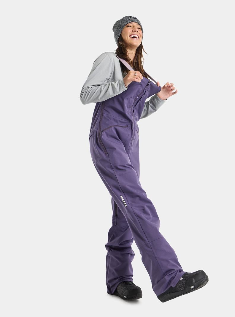 Burton Reserve Stretch 2L Latzhose Damen Lila | 846-WZXAYJ