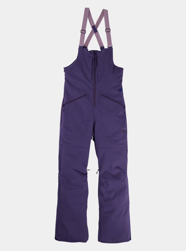 Burton Reserve Stretch 2L Latzhose Damen Lila | 846-WZXAYJ
