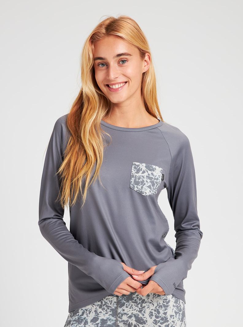 Burton Roadie Funktionswäsche Damen Grau | 476-ROINYD