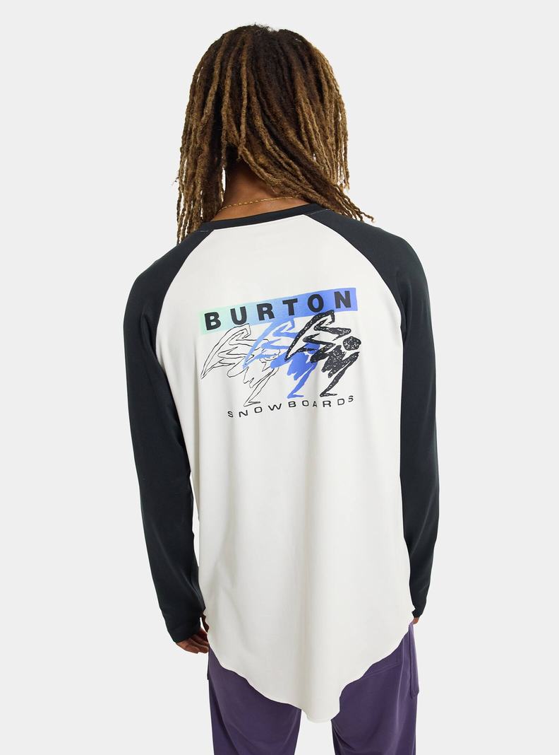 Burton Roadie Funktionswäsche Herren Weiß Schwarz | 587-SIYHGB