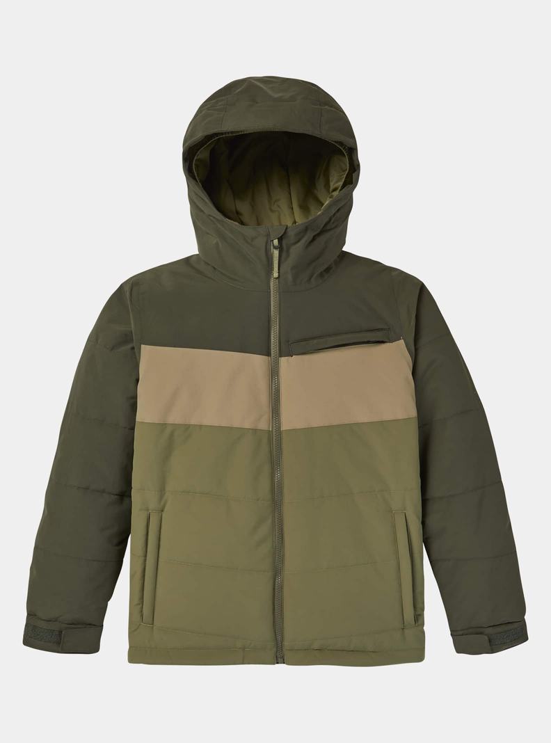 Burton Ropedrop Snowboardjacke Kinder Olivgrün | 785-PZJLEB