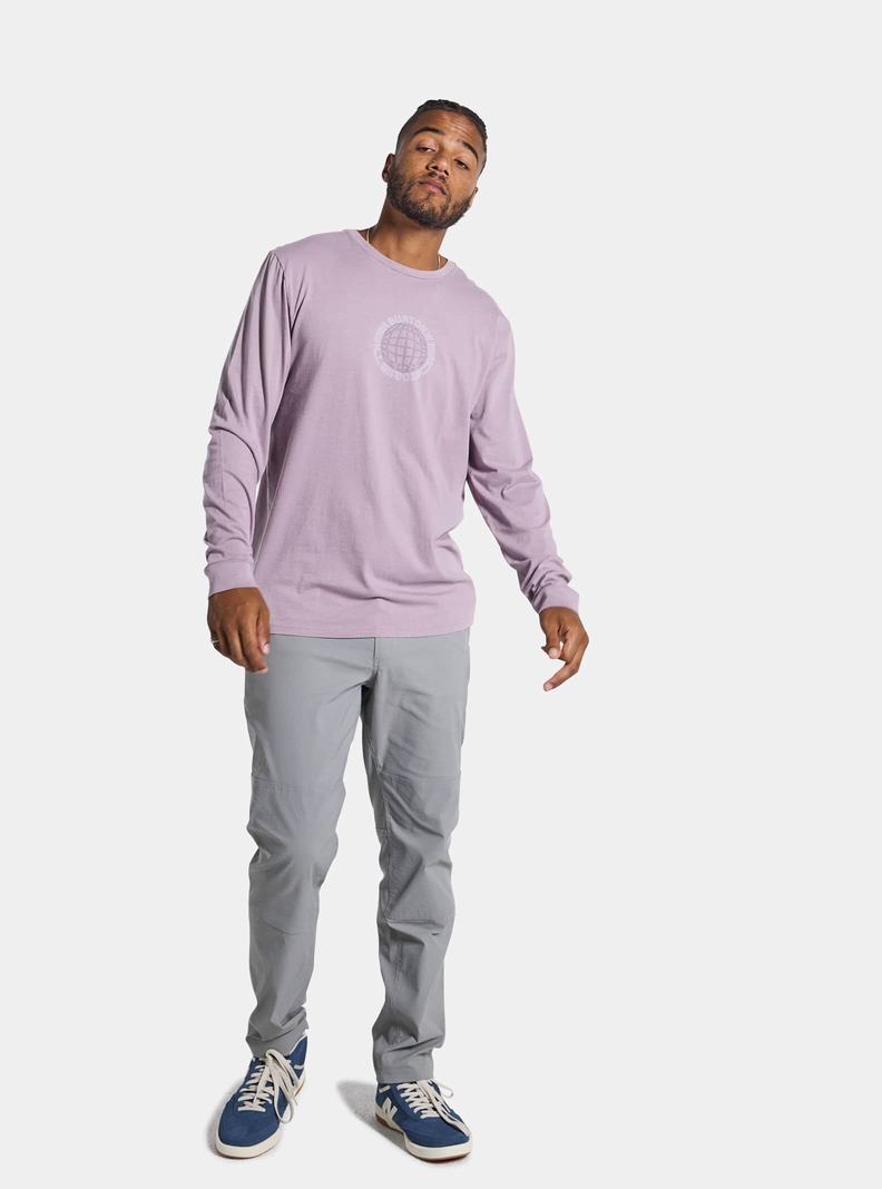 Burton Saugatuck Long Sleeve T-Shirts Herren Lavendel | 359-LRMUQB