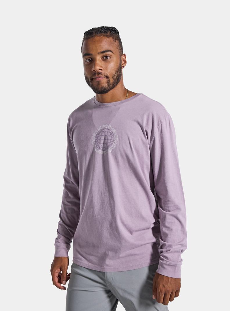 Burton Saugatuck Long Sleeve T-Shirts Herren Lavendel | 359-LRMUQB