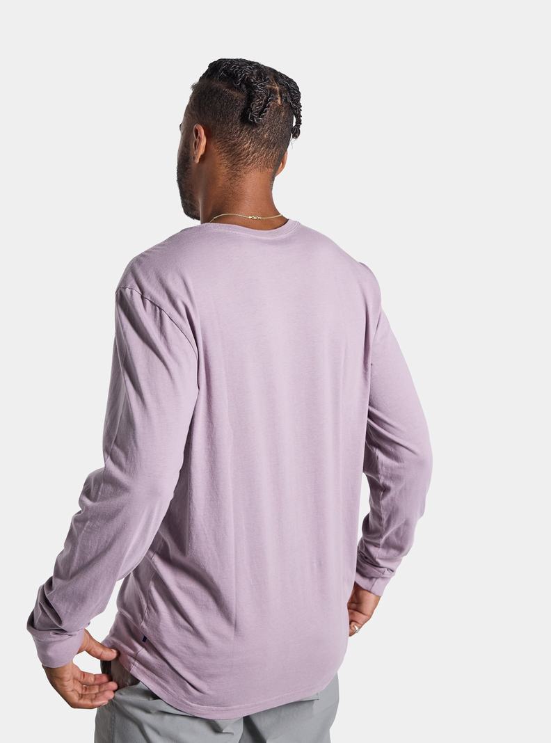 Burton Saugatuck Long Sleeve T-Shirts Herren Lavendel | 359-LRMUQB
