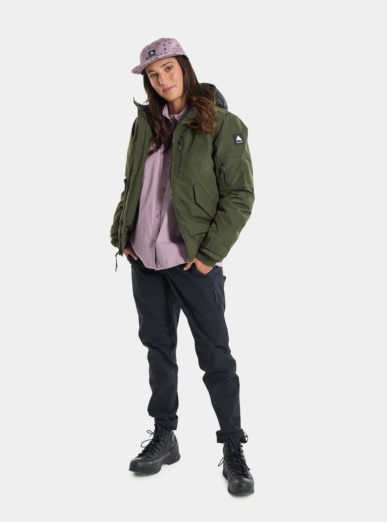 Burton Saxton Bomber Snowboardjacke Damen Tiefesgrün | 015-BGRUST
