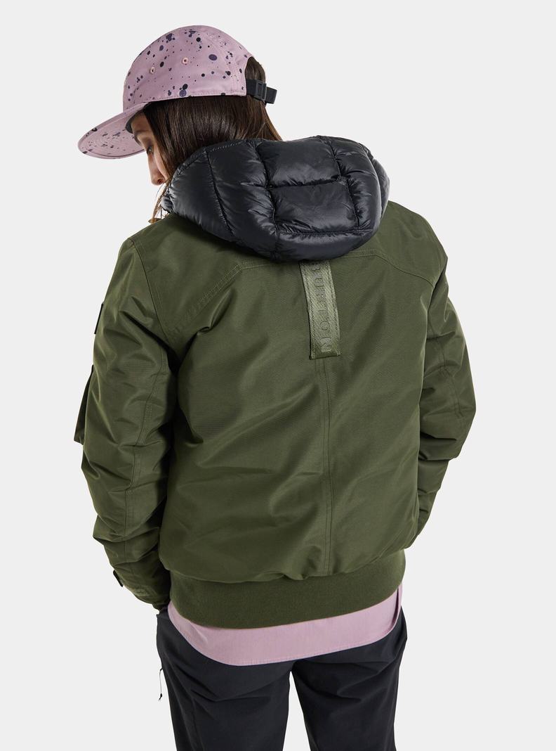 Burton Saxton Bomber Snowboardjacke Damen Tiefesgrün | 015-BGRUST