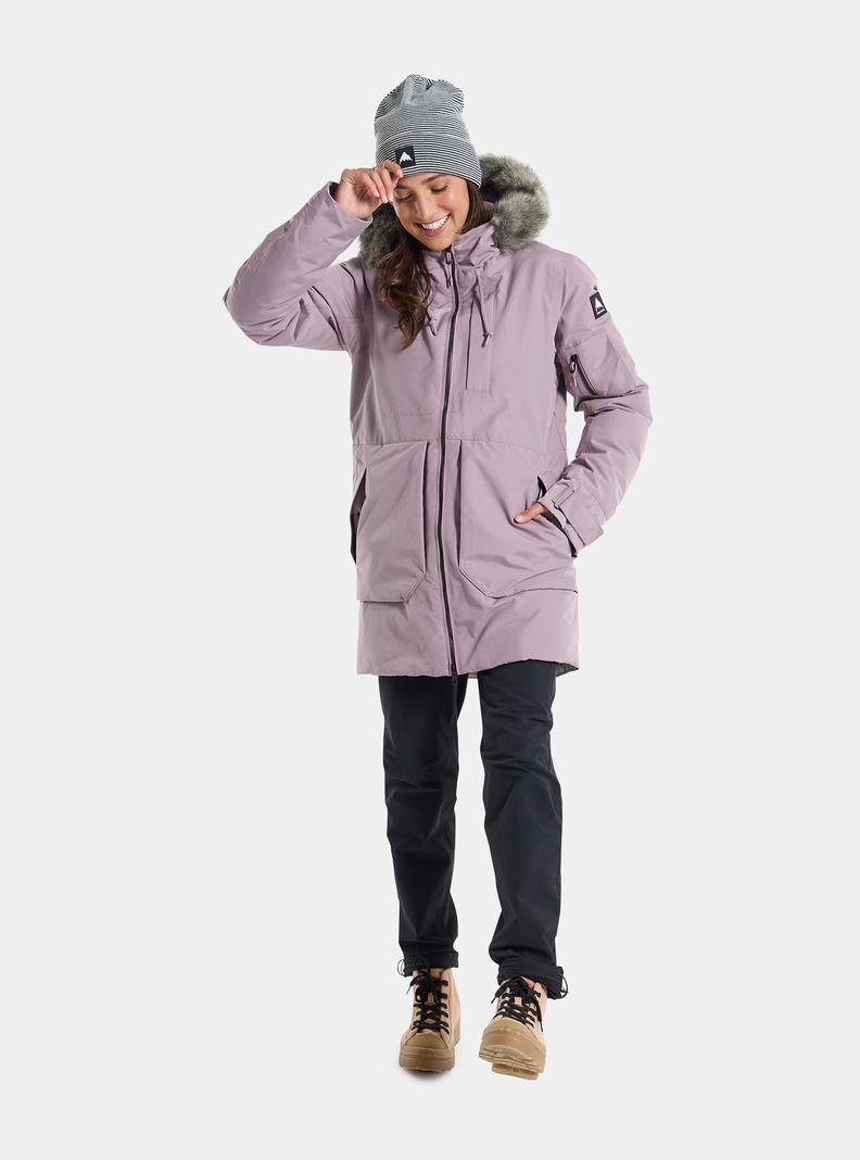 Burton Saxton Parka Snowboardjacke Damen Lavendel | 142-IFOCKH