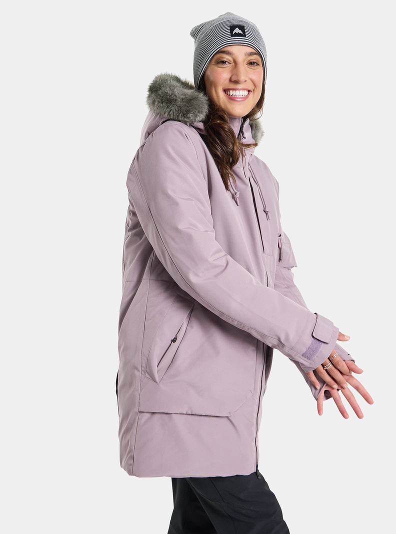Burton Saxton Parka Snowboardjacke Damen Lavendel | 142-IFOCKH