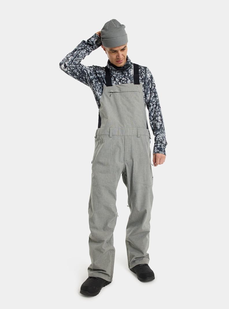 Burton Snowdial Latzhose Herren Grau | 317-ODIUXG