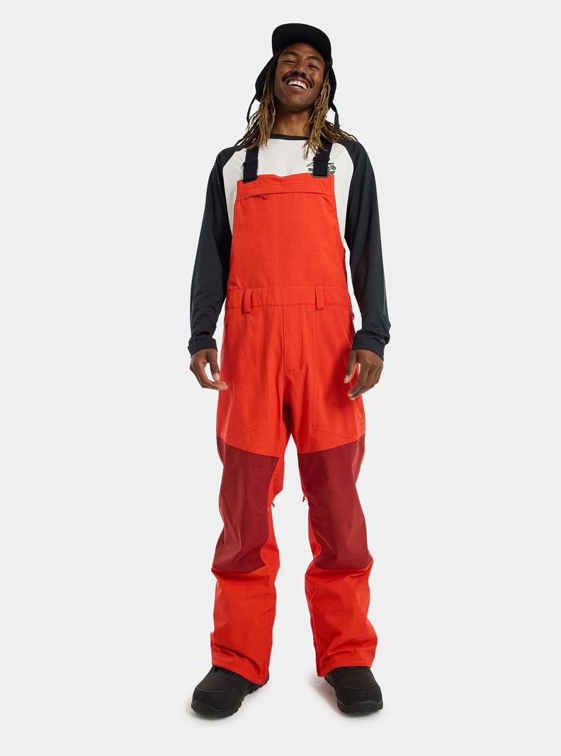 Burton Snowdial Latzhose Herren Rosa Orange Rosa | 813-VKZUQG