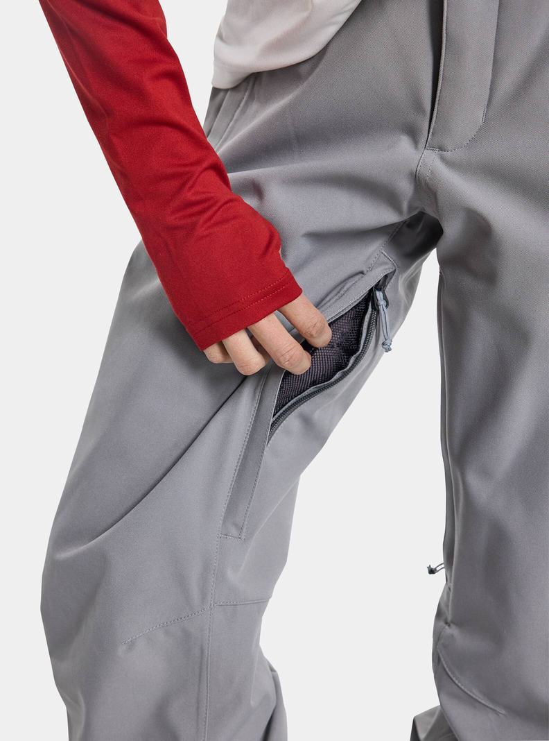 Burton Society 2L (Kurzes) Snowboardhose Damen Grau | 290-HVMBFE
