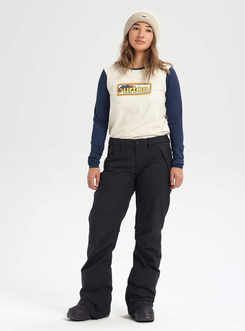Burton Society - Kurzes Snowboardhose Damen Schwarz | 529-YGXCAW