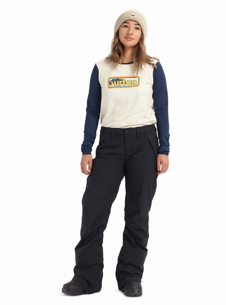 Burton Society Snowboardhose Damen Schwarz | 674-OQNKCD