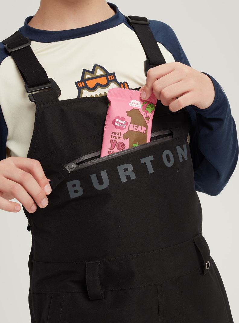 Burton Stark GORE-TEX 2L Latzhose Kinder Schwarz | 546-UQOYMN