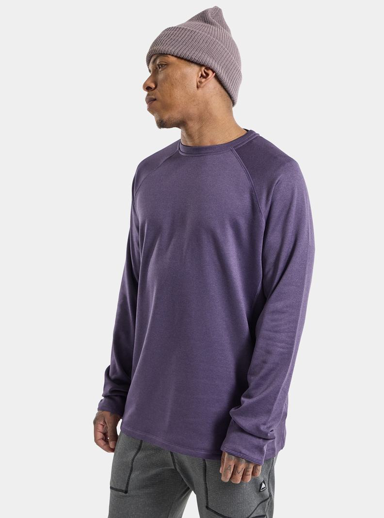 Burton Stockrun Crew Pullover Herren Lila | 639-LQGPIY