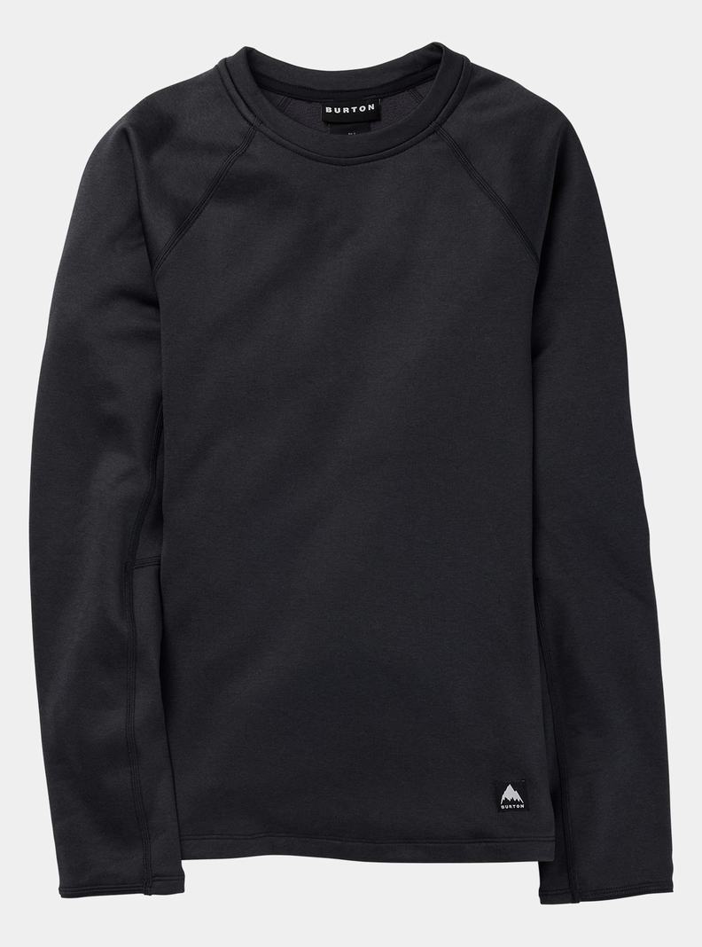 Burton Stockrun Crewneck Fleece Sweatshirts Damen Schwarz | 180-QIXAJH