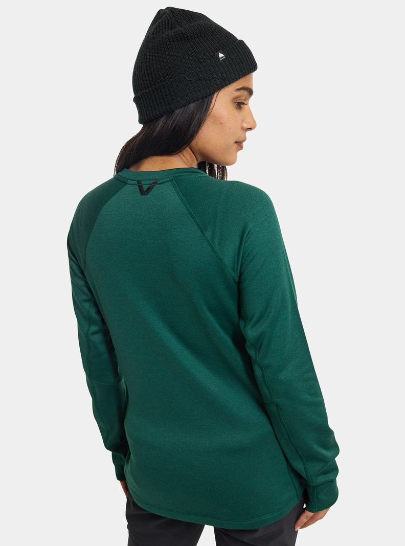 Burton Stockrun Crewneck Fleece Sweatshirts Damen Braun | 516-GLZSXT