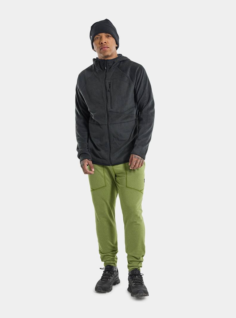 Burton Stockrun Warmest Mit Kapuze Full-Zip Pullover Herren Schwarz | 526-WLKVJQ