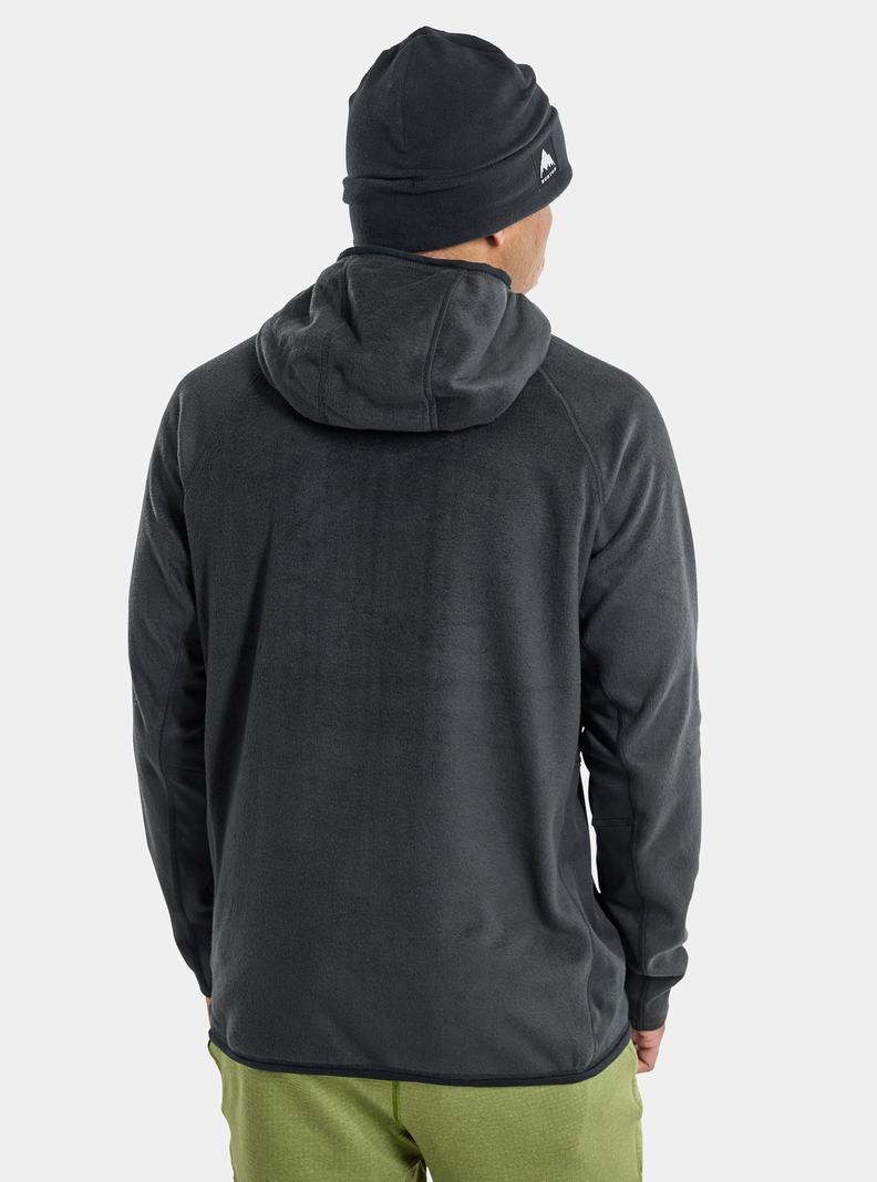 Burton Stockrun Warmest Mit Kapuze Full-Zip Pullover Herren Schwarz | 526-WLKVJQ