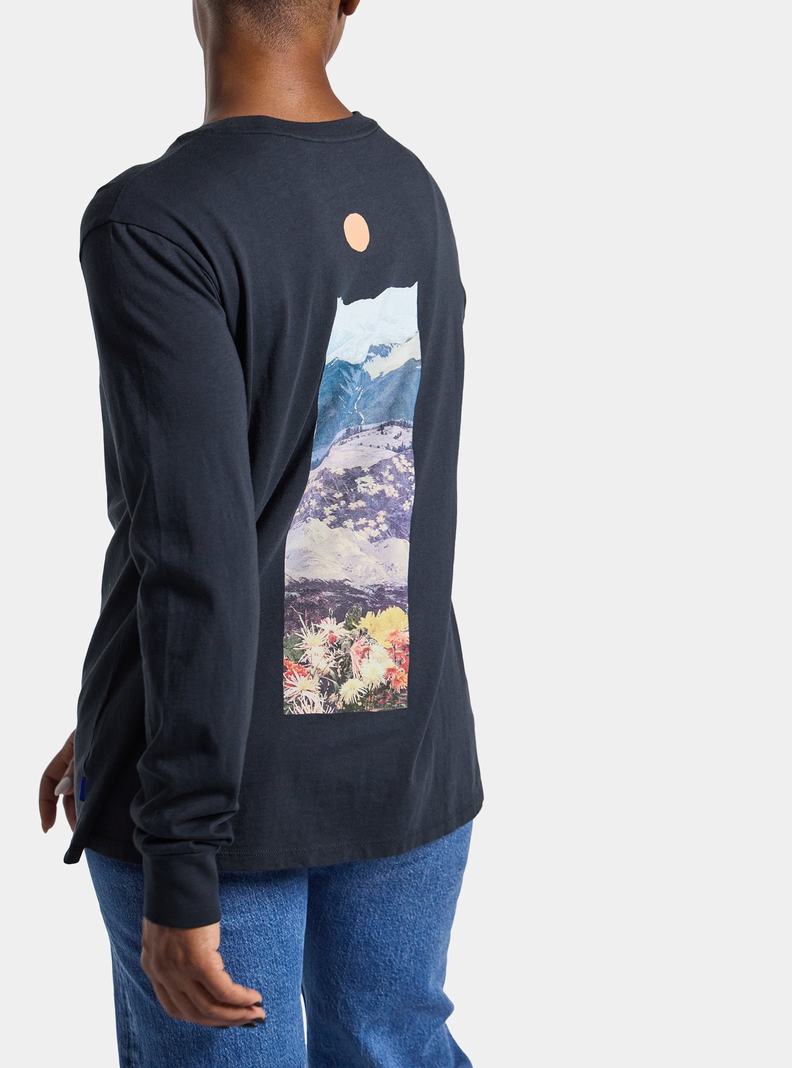 Burton Story Board Long Sleeve T-Shirts Damen Schwarz | 138-NFKCZD