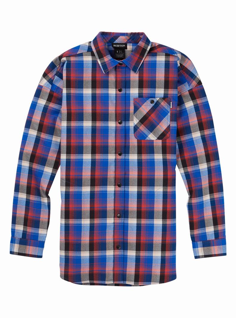 Burton Stretch Grace Performance Flannel Hemd Damen Blau | 164-APECON