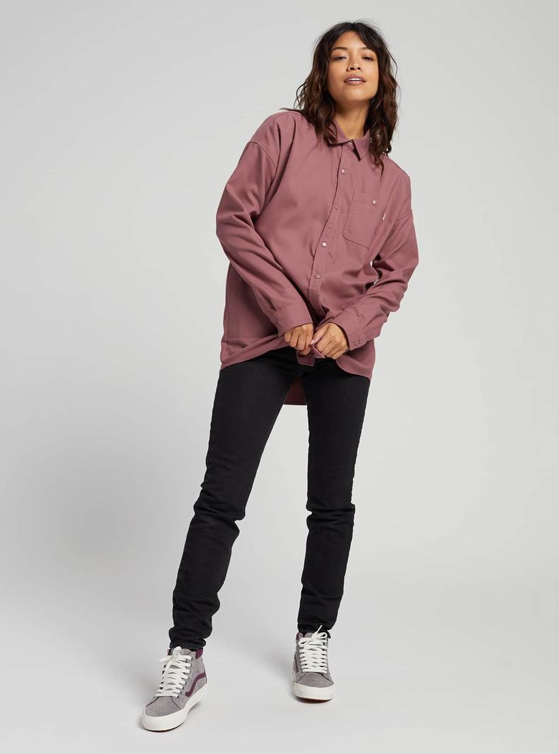 Burton Stretch Grace Performance Flannel Hemd Damen Rosa | 871-WBTPEH