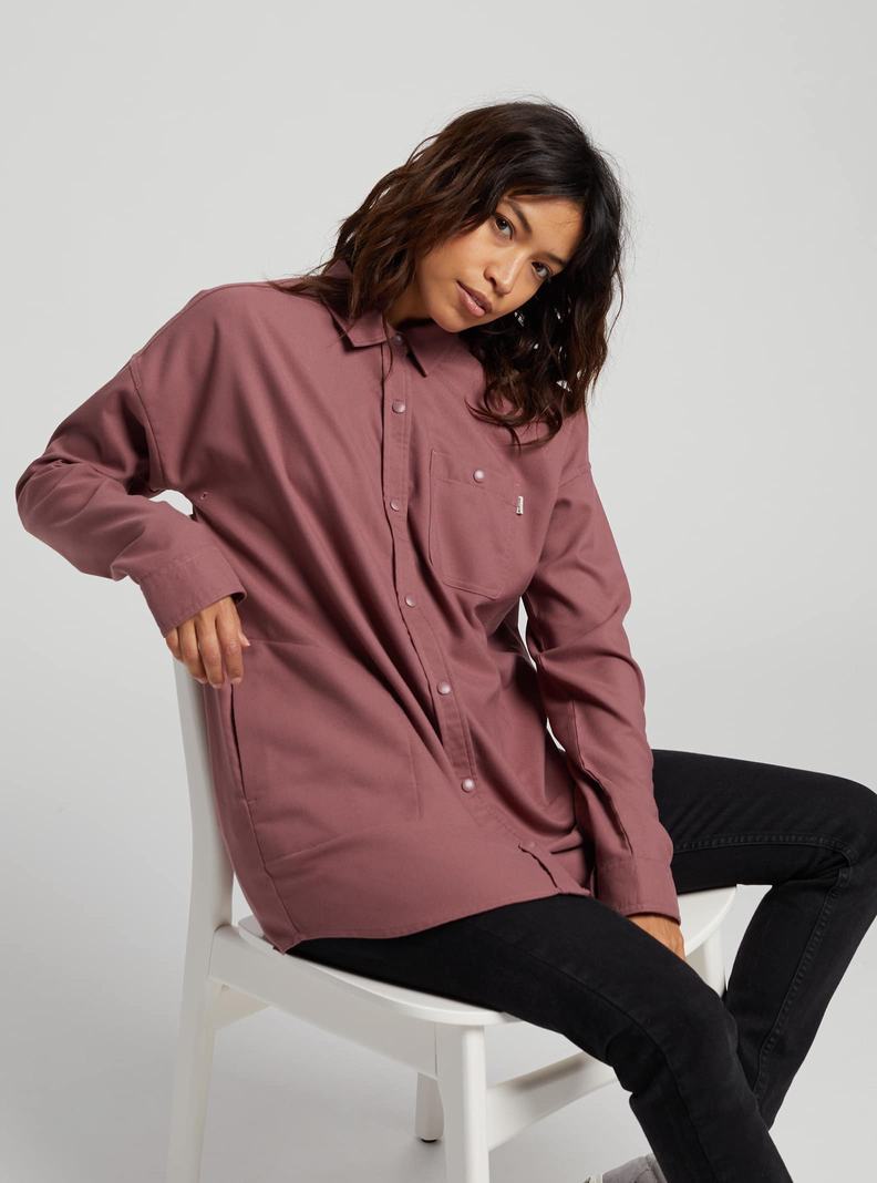 Burton Stretch Grace Performance Flannel Hemd Damen Rosa | 871-WBTPEH