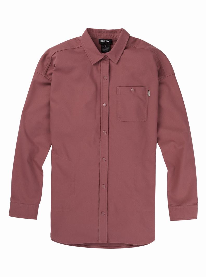 Burton Stretch Grace Performance Flannel Hemd Damen Rosa | 871-WBTPEH