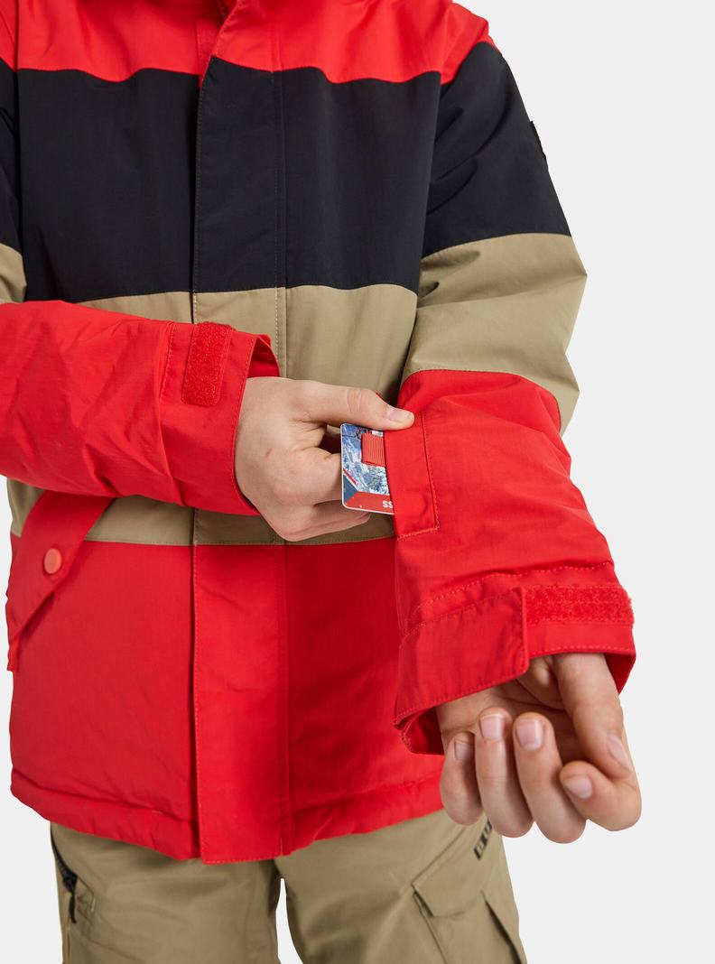 Burton Symbol Snowboardjacke Kinder Rosa Schwarz | 943-WDBYPV