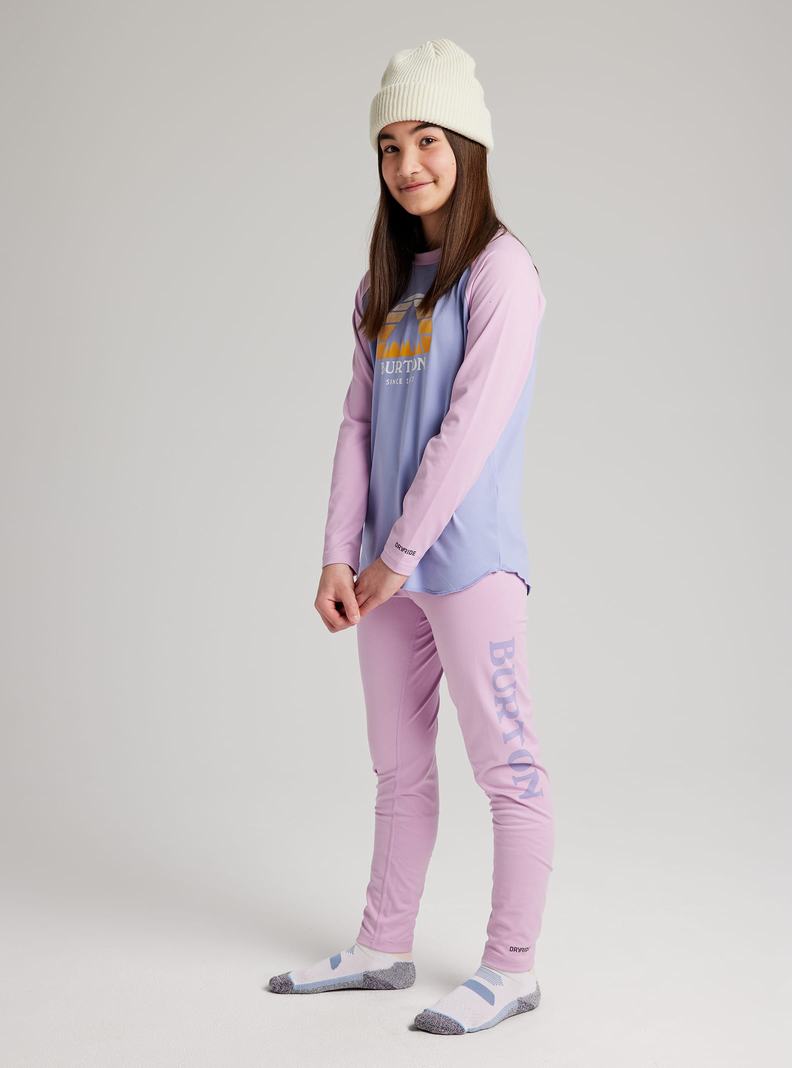 Burton Tech T-Shirt Funktionswäsche Kinder Lila | 408-ECFHBL