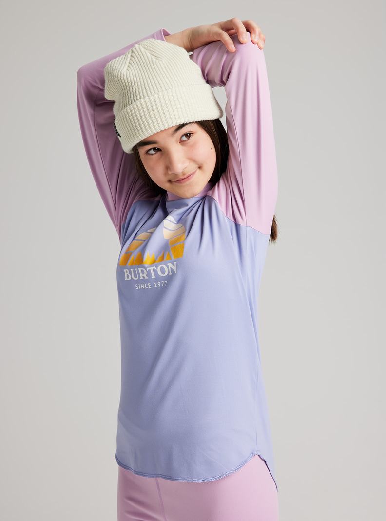 Burton Tech T-Shirt Funktionswäsche Kinder Lila | 408-ECFHBL