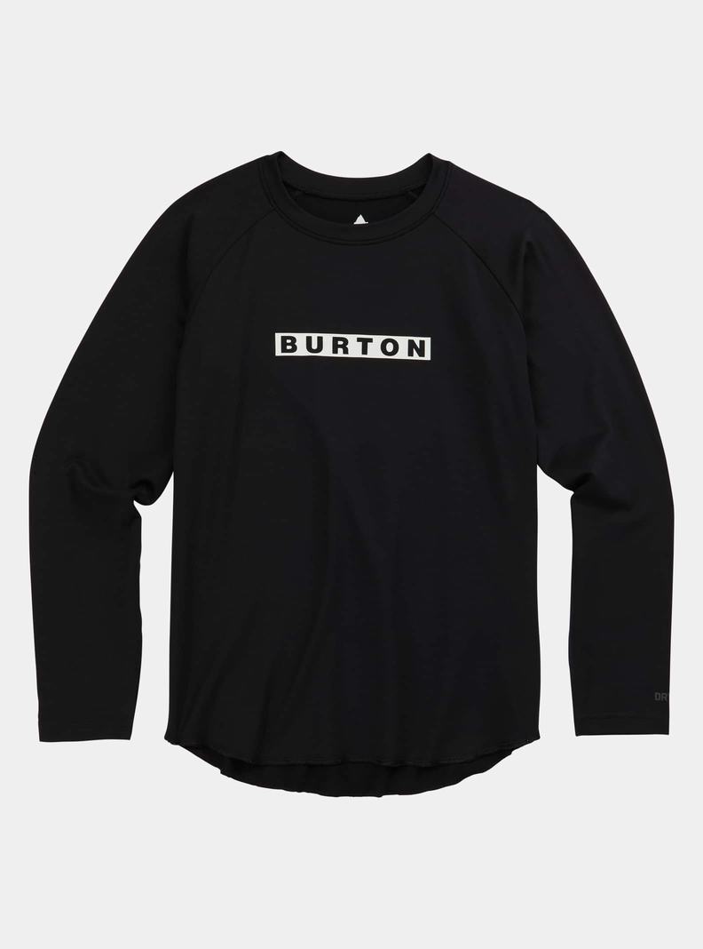 Burton Tech T-Shirt Funktionswäsche Kinder Schwarz | 491-AHBCES