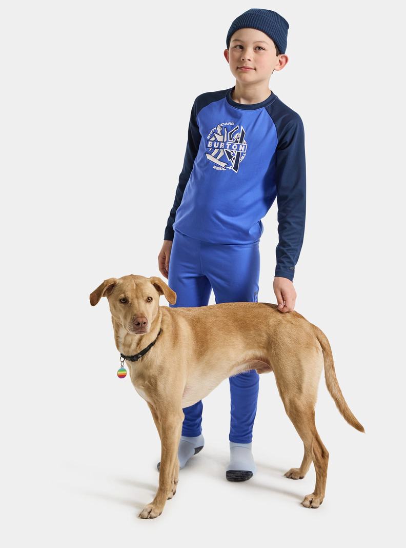 Burton Tech T-Shirt Funktionswäsche Kinder Blau | 850-RIUGAY