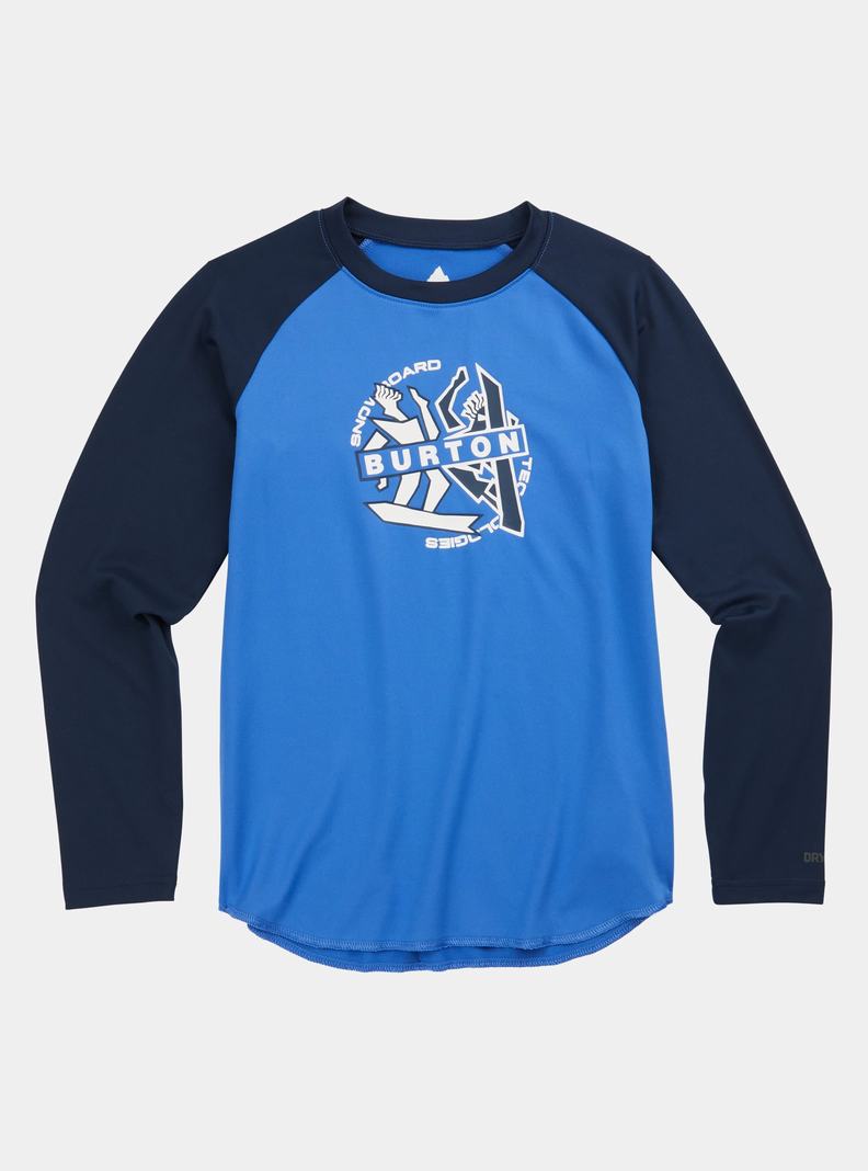 Burton Tech T-Shirt Funktionswäsche Kinder Blau | 850-RIUGAY