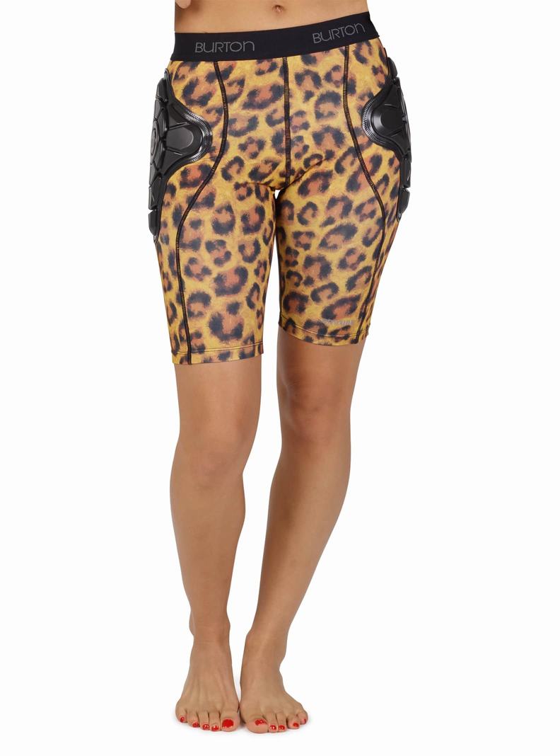 Burton Total Impact Kurzes, Protected by G-Form™ Protektoren Damen Leopard | 150-RYCSTO