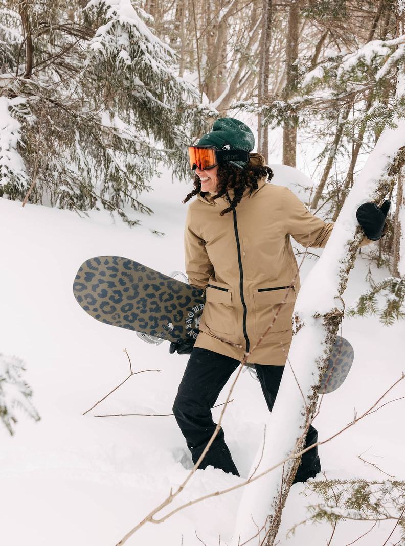 Burton Treeline GORE-TEX 2L Snowboardjacke Damen Khaki | 529-OKQIYJ