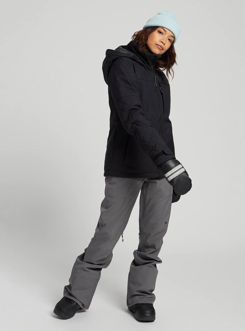 Burton Tulum Stretch Snowboardjacke Damen Schwarz | 283-SUDGXJ