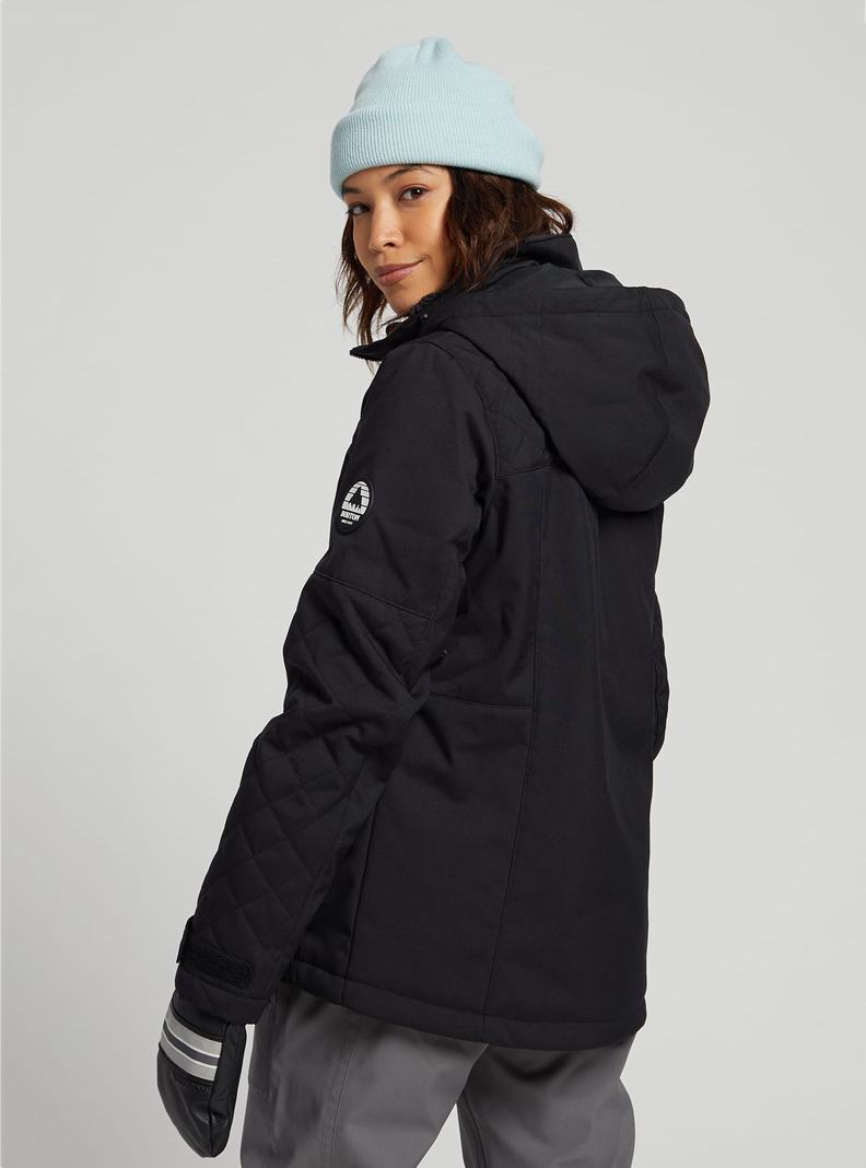 Burton Tulum Stretch Snowboardjacke Damen Schwarz | 283-SUDGXJ