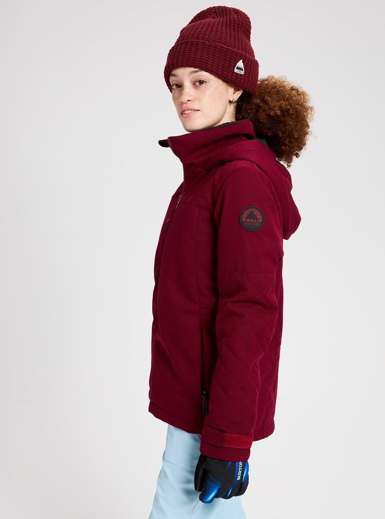Burton Tulum Stretch Snowboardjacke Damen Bordeaux | 736-BCWPUI