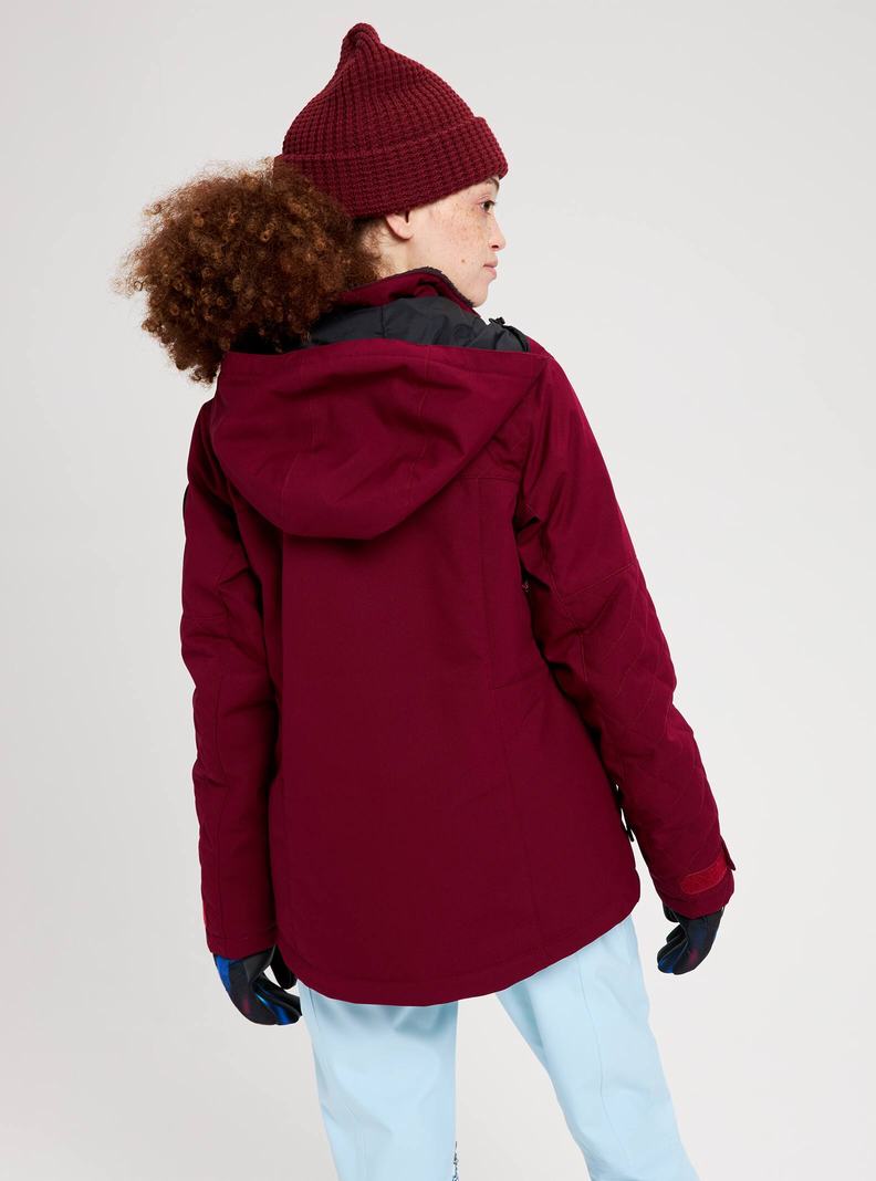 Burton Tulum Stretch Snowboardjacke Damen Bordeaux | 736-BCWPUI